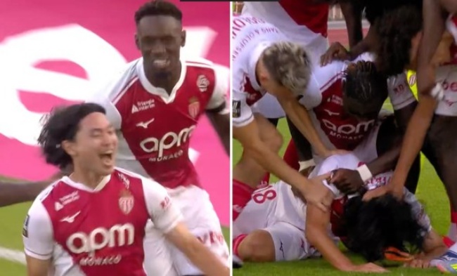 Ảnh bài viết Minamino hóa người hùng của Monaco; Lyon đánh bại Marseille ở Ligue 1