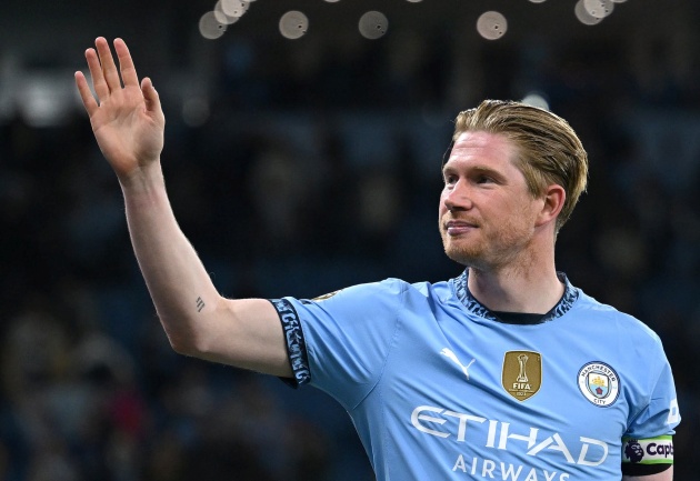 Man City chưa thể tìm được người thay thế De Bruyne.