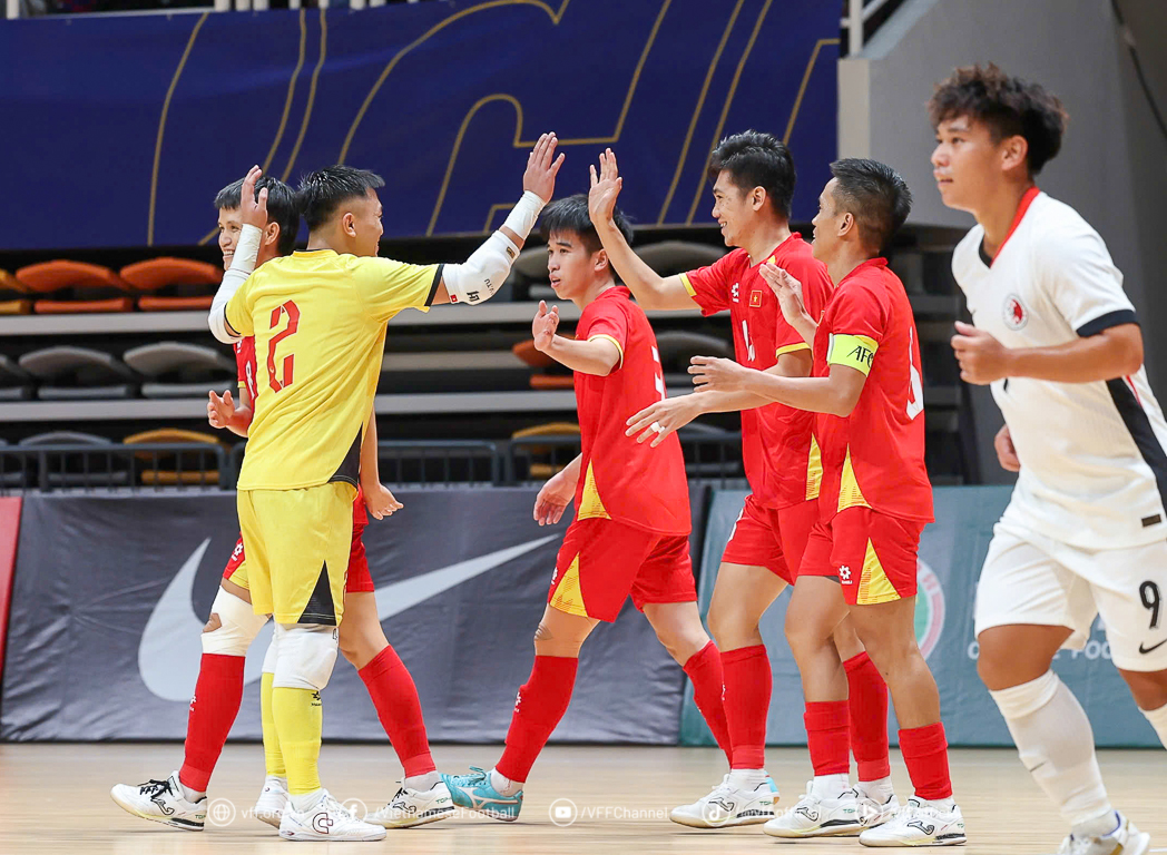 Ảnh bài viết ĐT futsal Việt Nam đại thắng 9-1 trước Hồng Kông ngày ra quân giải châu Á