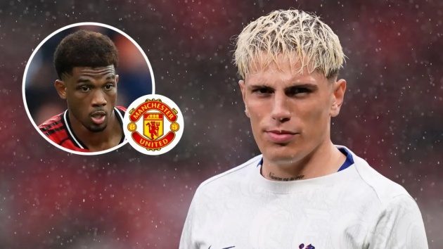 Amad gây tranh cãi vì hành động với Garnacho sau trận.