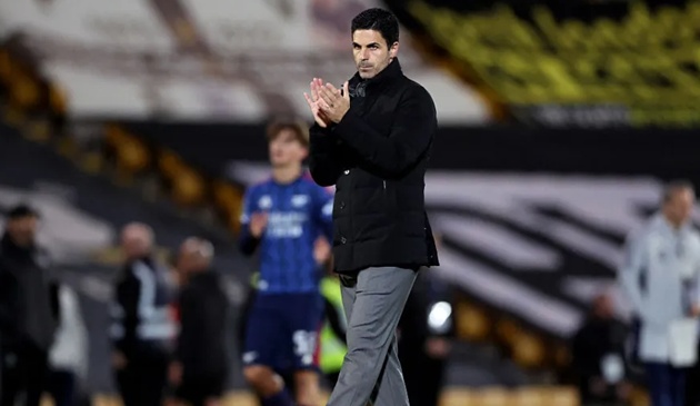 Arteta tạo ra nhiều điều chỉnh cho đội hình Arsenal