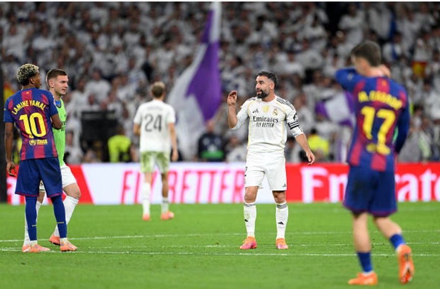 Ảnh bài viết Carvajal ra dấu 'nói nhiều', dằn mặt Lamine Yamal sau El Clasico