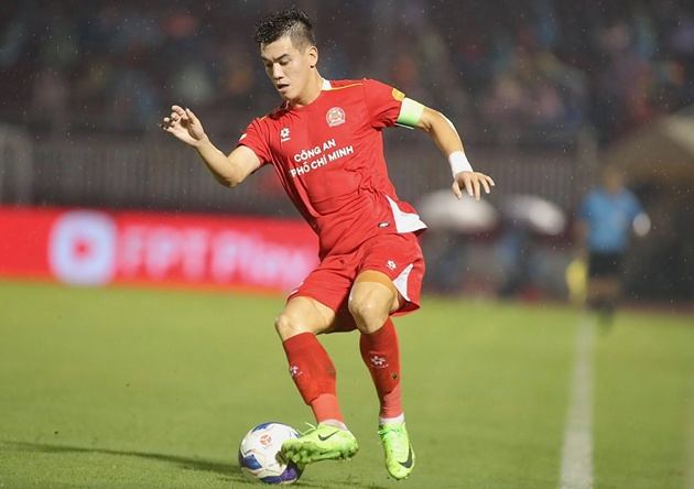 Tiến Linh bỏ lỡ cơ hội ngon ăn trước Hải Phòng. Ảnh: Fanpage CLB CA TP.HCM.