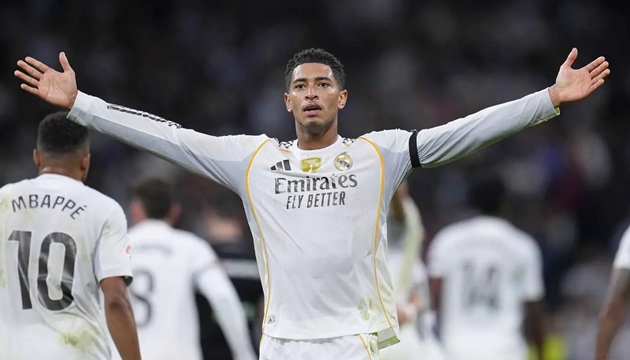 Jude Bellingham góp công giúp Real Madrid tiếp tục thăng hoa.