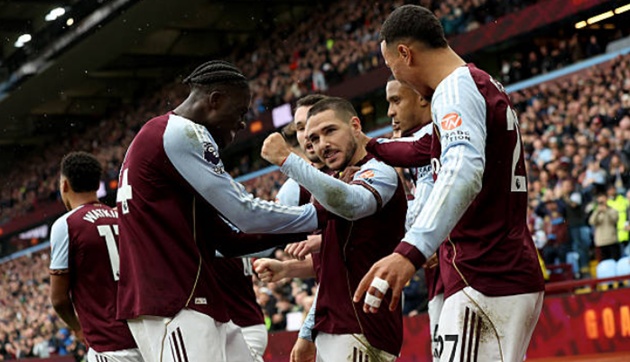 Ảnh bài viết Semenyo đá hỏng phạt đền, Aston Villa thắng Bournemouth 4-0