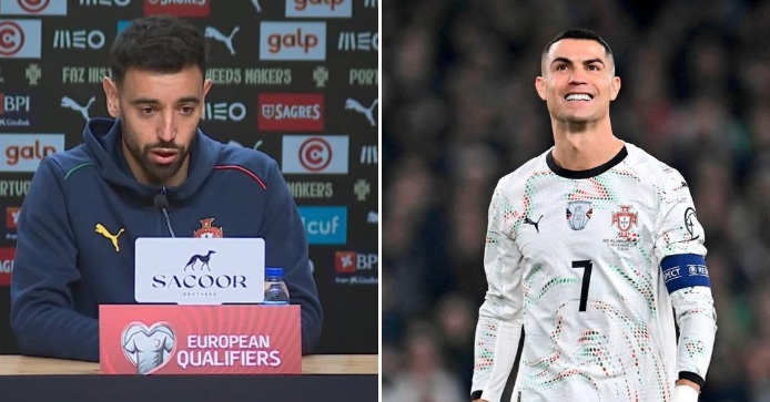 Ảnh bài viết Bruno và Martinez cùng bảo vệ Ronaldo sau chiếc thẻ đỏ gây tranh cãi
