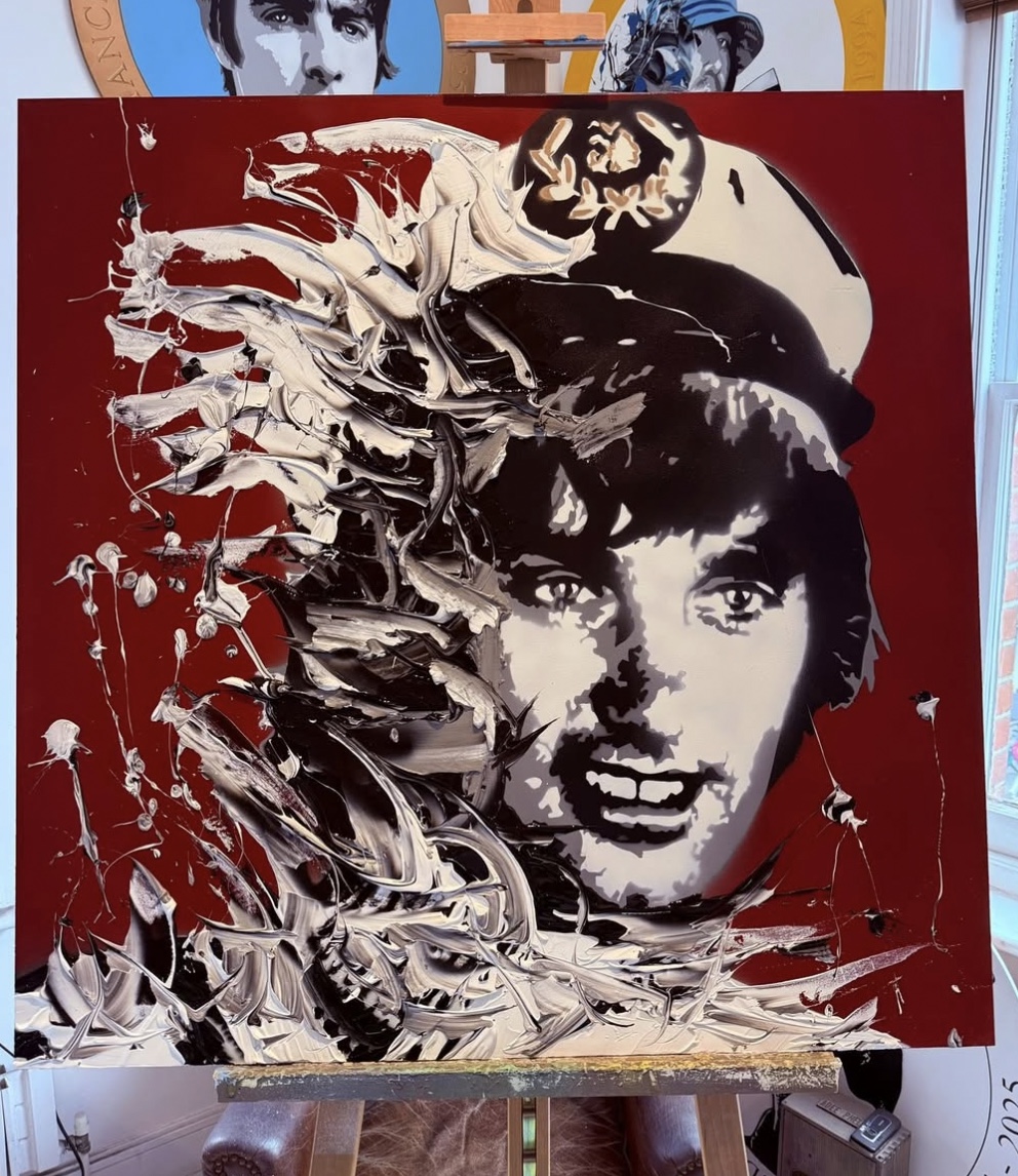 Bức ảnh chân dung của huyền thoại số 7 tại buổi triển lãm