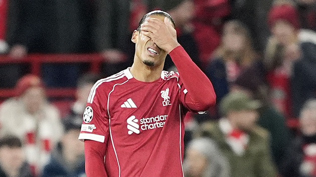 Ảnh bài viết Liverpool thua PSV, Van Dijk và hàng thủ gây lo ngại