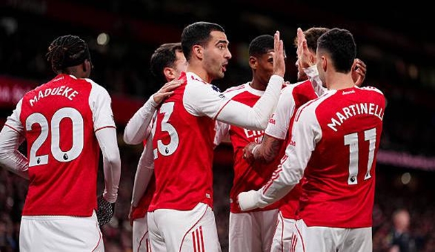 Ảnh bài viết Merino - Saka tỏa sáng, Arsenal xây chắc ngôi đầu Ngoại hạng Anh