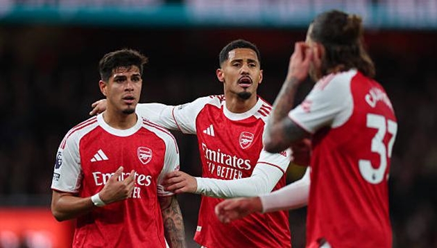 William Saliba là mắt xích quan trọng nơi hàng thủ Arsenal.