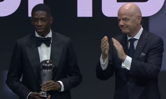 Ảnh bài viết Ousmane Dembele giành giải thưởng FIFA The Best 2025