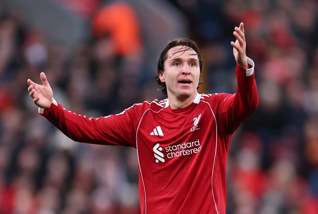 Chiesa đang không được trọng dụng tại Liverpool.