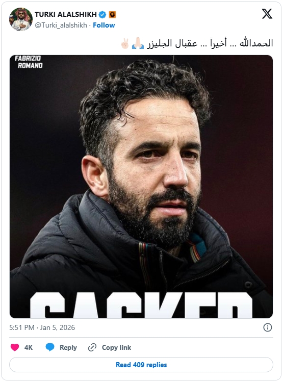 Bài đăng của Turki Alalshikh.