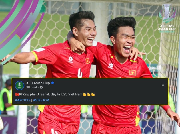 Ảnh bài viết AFC ví U23 Việt Nam như Arsenal nhờ tuyệt chiêu bóng chết