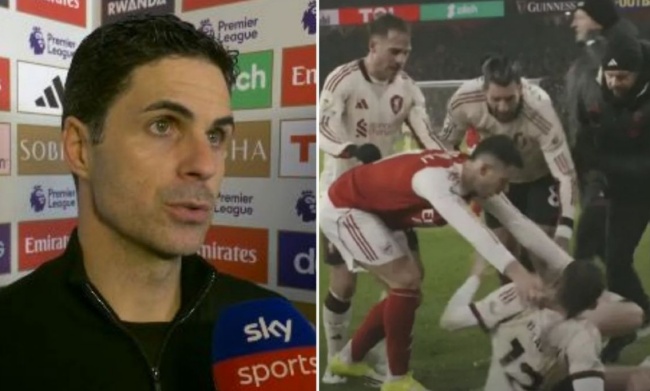 Ảnh bài viết Arteta bênh vực Martinelli sau hành động gây tranh cãi với Bradley