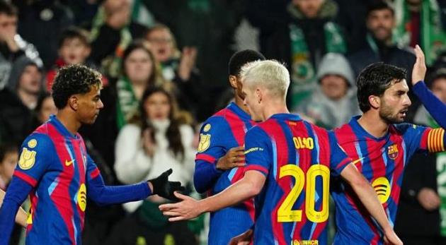 Barca giành chiến thắng thuyết phục.