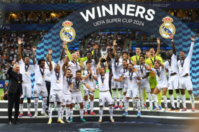 Real là CLB giàu thành tích nhất ở Siêu cúp châu Âu.