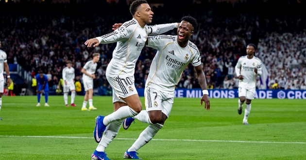 Mbappe lập cú đúp trong ngày tái ngộ Monaco dưới màu áo Real.