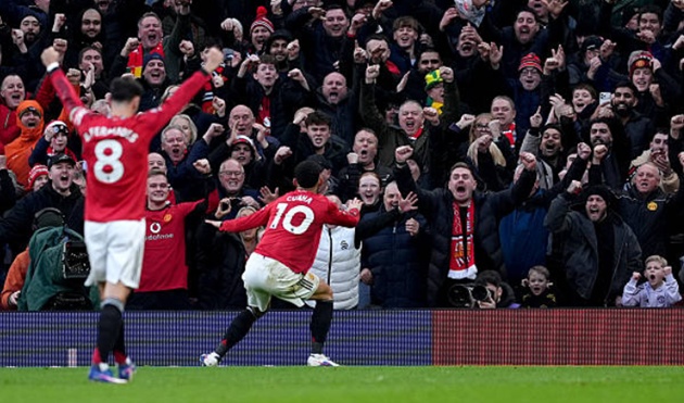 Cunha khuấy động Old Trafford bằng điệu nhảy hóm hỉnh như ở trận Arsenal.