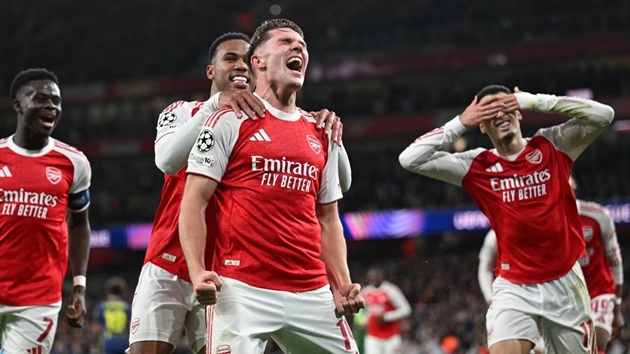Gyokeres lập cú đúp trong chiến thắng của Arsenal.