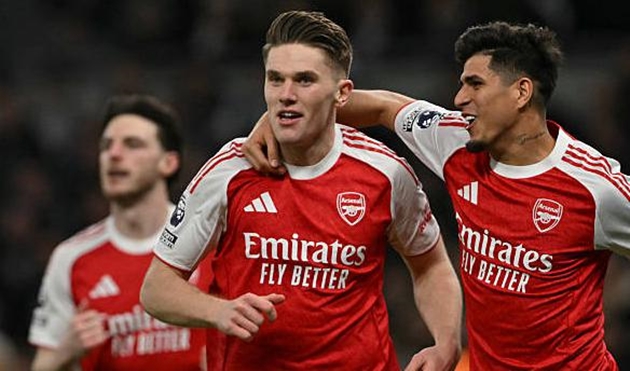 Ảnh bài viết Chấm điểm Arsenal: Eze xuất sắc; Gyokeres bùng nổ