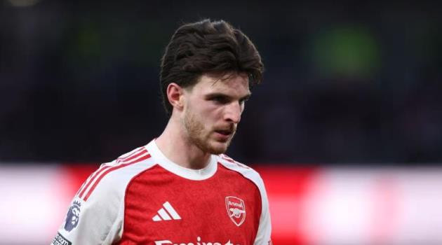 Ảnh bài viết Arteta lo lắng khi Declan Rice tự xin thay ra ở trận thắng Chelsea