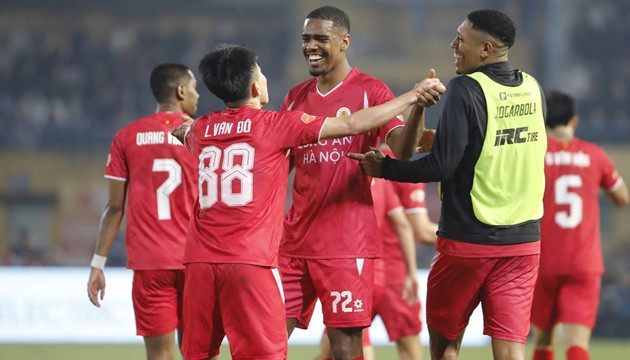 Công An Hà Nội đã bất bại 13 trận tại V-League mùa này.