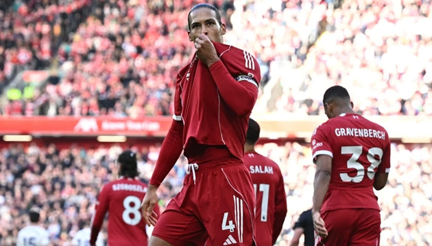 Ảnh bài viết Van Dijk sắp đạt cột mốc 100 trận đá chính liên tiếp cho Liverpool
