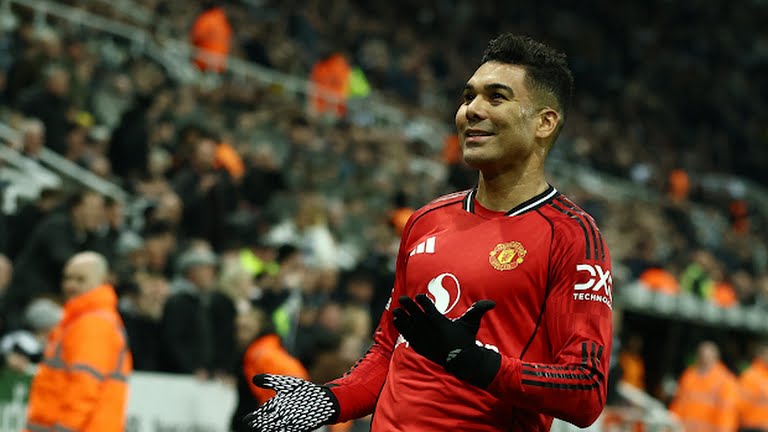 Casemiro – 7,7 điểm. Ghi bàn thắng duy nhất của MU.