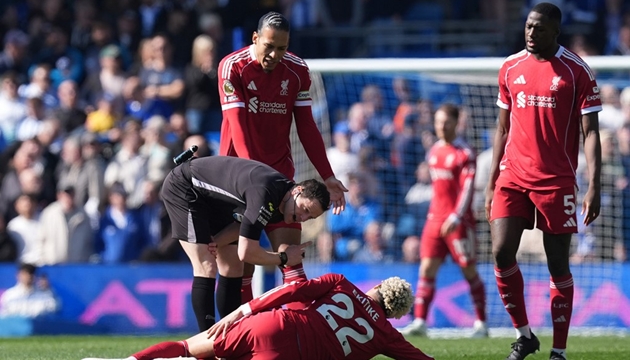 Ảnh bài viết Liverpool mất Hugo Ekitike ngay đầu trận gặp Brighton