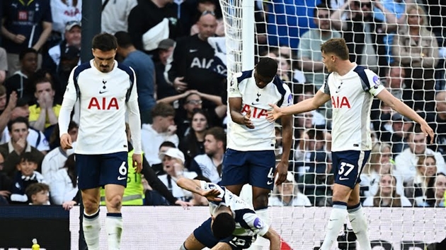 Ảnh bài viết Đánh rơi chiến thắng phút 90+5', Tottenham lún sâu vào vùng nguy hiểm