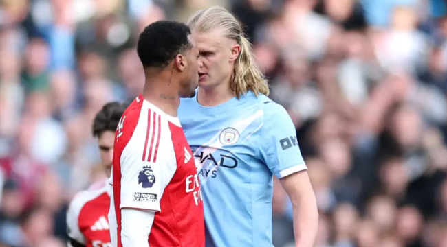 Ảnh bài viết Vì sao Gabriel không bị đuổi sau pha va chạm với Haaland?