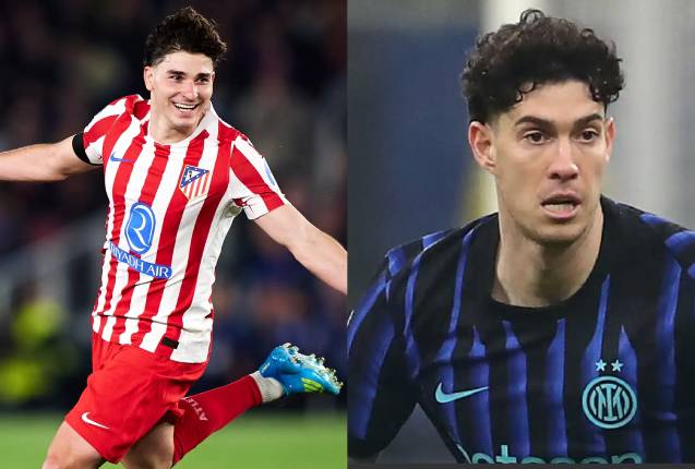 Ảnh bài viết Khước từ đại gia Anh, Alvarez và Bastoni chỉ muốn tới Barca