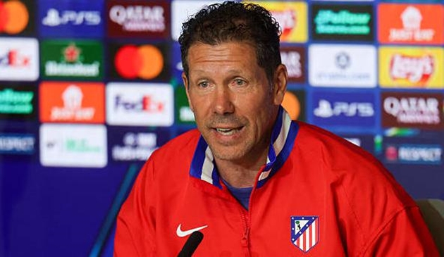 Diego Simeone hào hứng hướng đến cuộc chạm trán Arsenal.