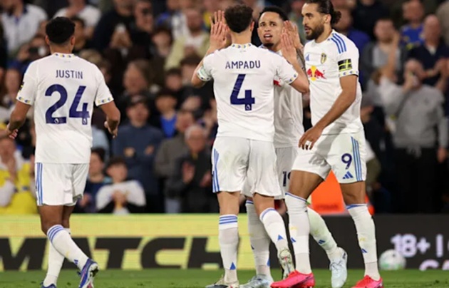 Ảnh bài viết Cán mốc 43 điểm giúp Leeds United gần như chắc suất trụ hạng