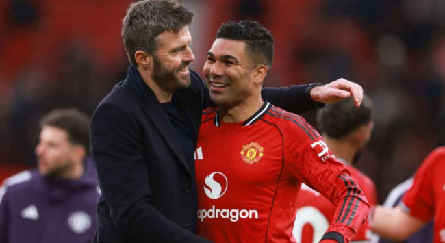 Casemiro và Carrick.