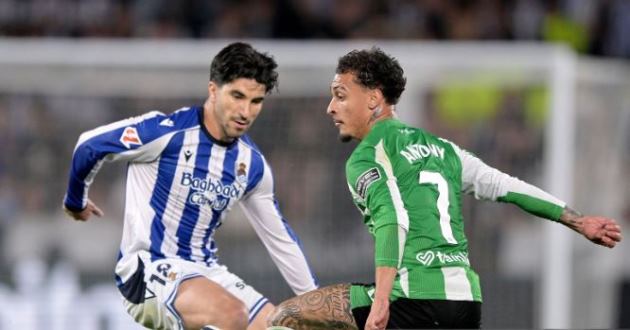 Ảnh bài viết Antony ghi bàn, Sociedad vẫn chia điểm kịch tính với Betis