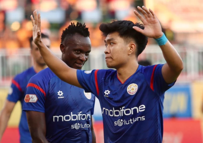 Lý Đức ghi bàn cho PVF-CAND.