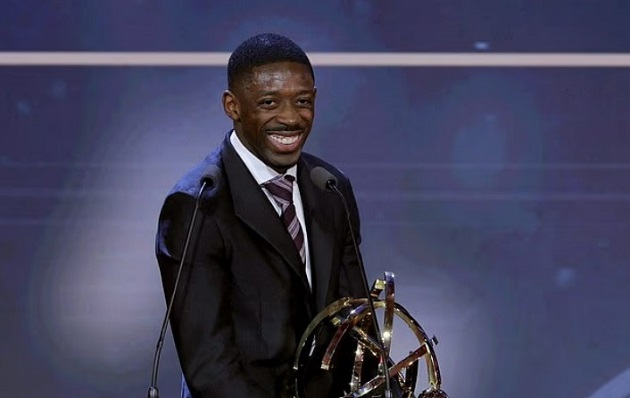 Dembele giành danh hiệu Cầu thủ hay nhất Ligue 1 mùa này.