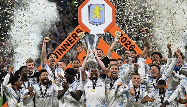 Aston Villa chính thức đăng quang tại Europa League mùa giải năm nay.