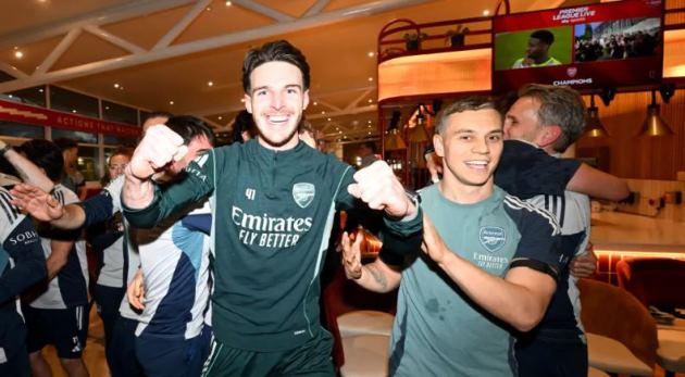 Ảnh bài viết Declan Rice kể chuyện ăn mừng đến 5 giờ sáng cùng Arsenal