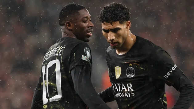 Ảnh bài viết PSG lo sốt vó vì chấn thương của Dembele và Hakimi