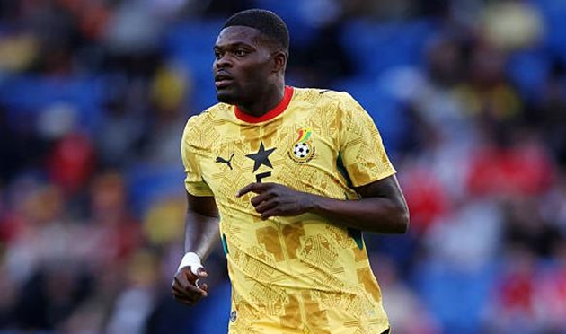 Partey lỡ trận ra quân của Ghana.