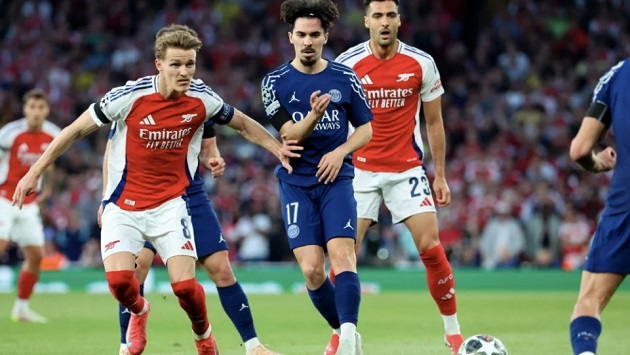 Ảnh bài viết Arteta cần cân nhắc loại bỏ Martin Odegaard ở trận lượt về gặp PSG