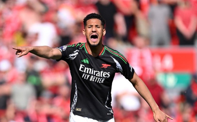 Ảnh bài viết Trận đấu đáng quên của Saliba ở Arsenal