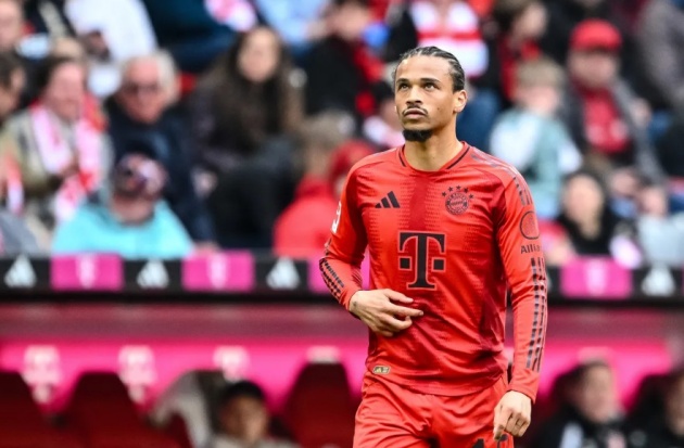 Sane trong màu áo Bayern.