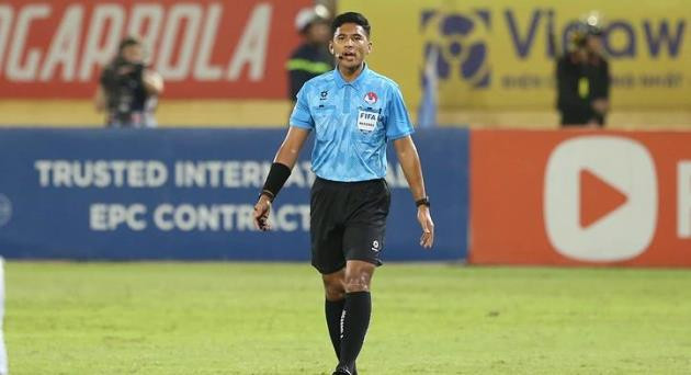 Trọng tài Wiwat Jumpaoon sẽ cầm còi trận đấu giữa CLB Đà Nẵng và Bình Định.