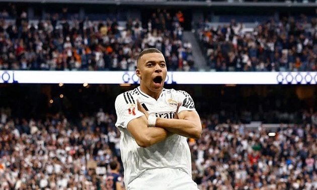 Mbappe tiếp tục ghi dấu ấn dù Real Madrid có mùa giải không thành công.